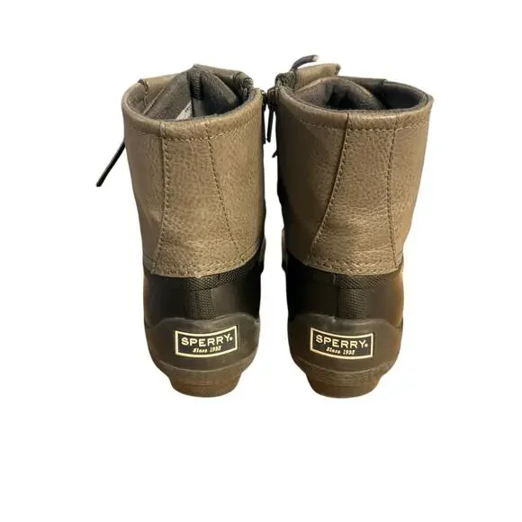 Sperry Women's Saltwater Waterproof Duck Boots Black/Grey Sz 7 - Picture 3 of 10
